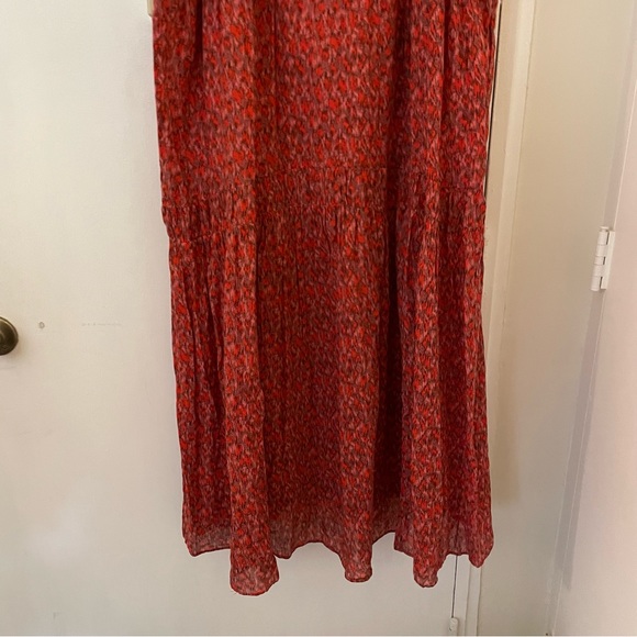 Joie red double layered tiered maxi tank dress XL NWT - Picture 5 of 10